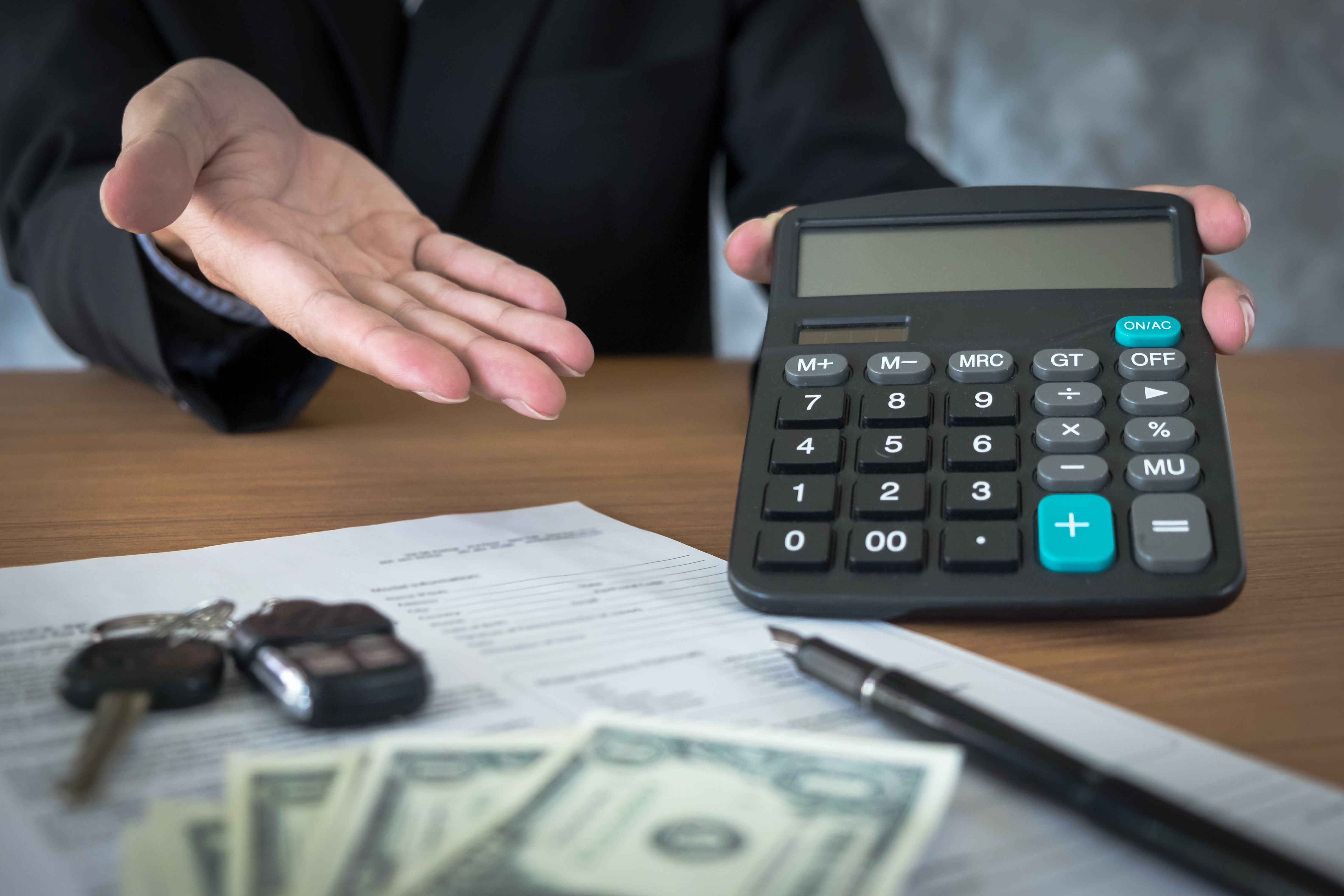 Vehicle registration and tax paperwork